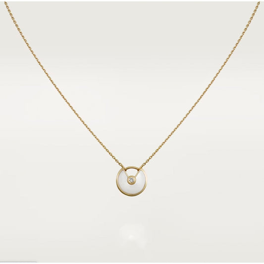[Amore Jewelry]AMULETTE ROSE GOLD MOP NECKLACE
