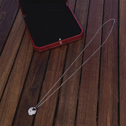 [Amore Jewelry]AMULETTE SILVER FULL DIAMOND NECKLACE