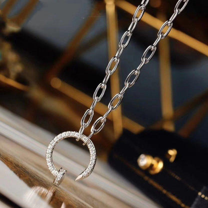[Amore Jewelry]JUSTE NECKLACE FULL DIAMONDS
