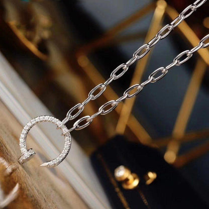 [Amore Jewelry]JUSTE NECKLACE FULL DIAMONDS