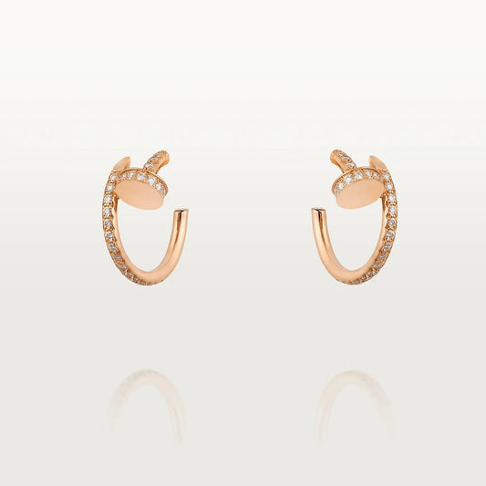 [Amore Jewelry]JUSTE EARRINGS 12.75MM PINK GOLD DIAMOND