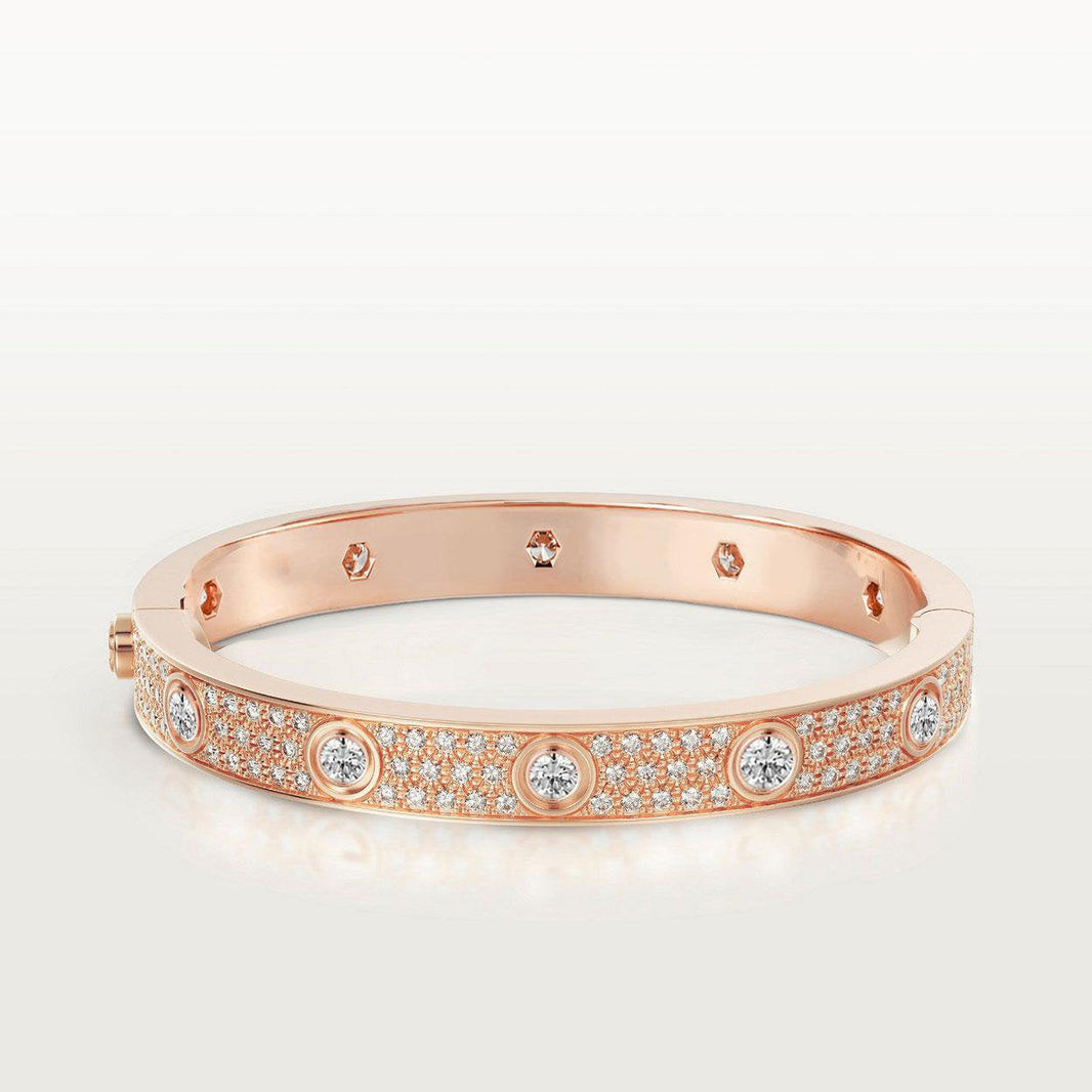 [Amore Jewelry]LOVE BRACELET 6.1MM DIAMOND-PAVED 10 BIG DIAMONDS