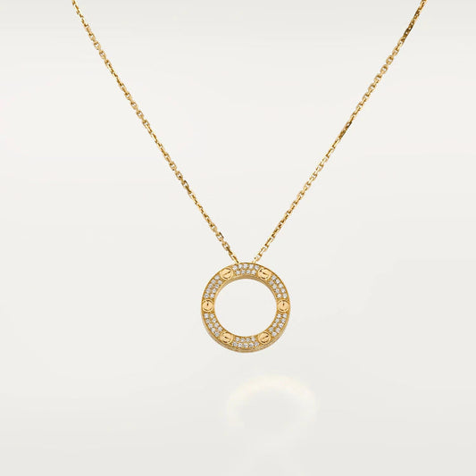 [Amore Jewelry]LOVE NECKLACE ADJUSTABLE ROSE GOLD