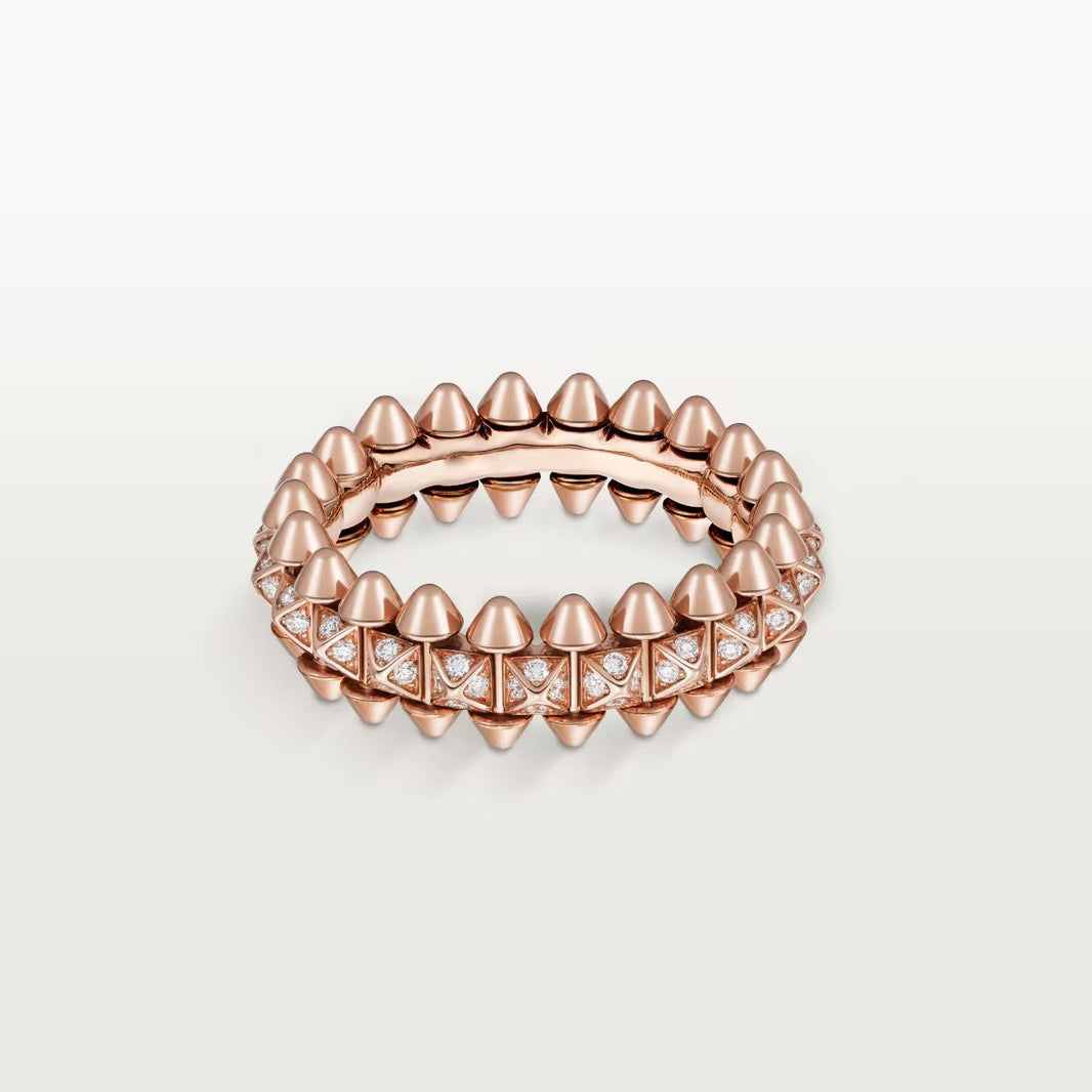 [Amore Jewelry]CLASH 6.4MM SMALL FULL DIAMOND RING