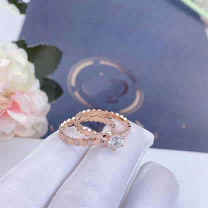 [Amore Jewelry]BEE LOVE RING PINK GOLD 1 DIAMOND