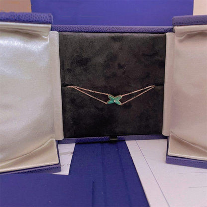 [Amore Jewelry]JEUX BRACELET MALACHITE PINK GOLD 1 DIAMOND