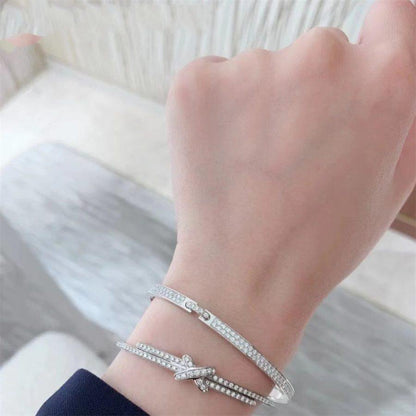 [Amore Jewelry]JEUX DE BRACELET DIAMONDS SILVER