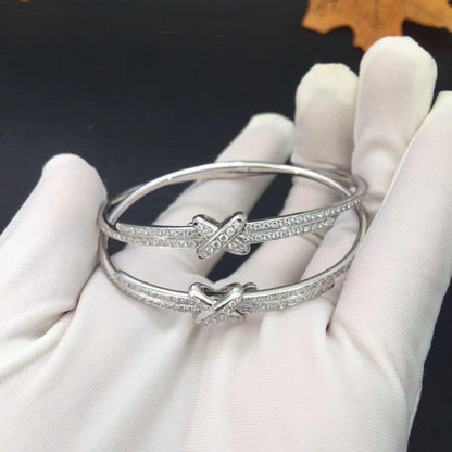 [Amore Jewelry]JEUX DE BRACELET DIAMONDS SILVER