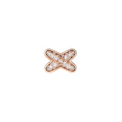 [Amore Jewelry]JEUX DE PINK GOLD DIAMOND EARRINGS