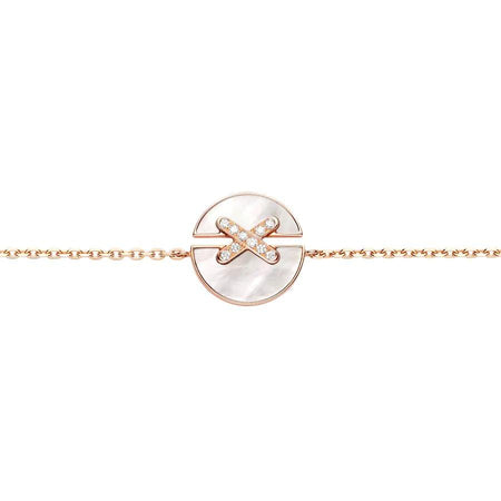 [Amore Jewelry]JEUX DE BRACELET MOP PINK GOLD DIAMONDS