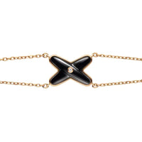 [Amore Jewelry]JEUX BRACELET ONYX PINK GOLD 1 DIAMOND