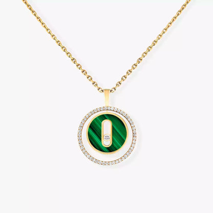 [Amore Jewelry]Lucky Move Diamond Necklace in Rose Gold and White Mother-of-Pearl