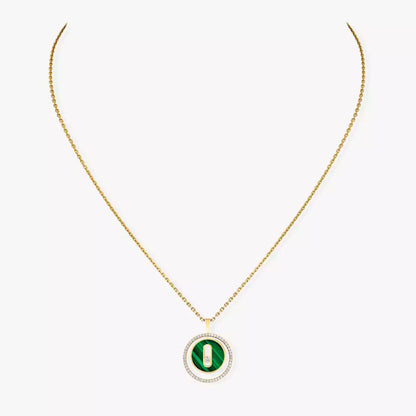 [Amore Jewelry]Lucky Move Diamond Necklace in Rose Gold and White Mother-of-Pearl