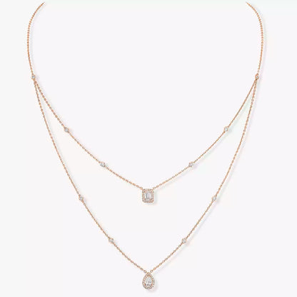 [Amore Jewelry]Diamond Necklace My Twin 2 Rows