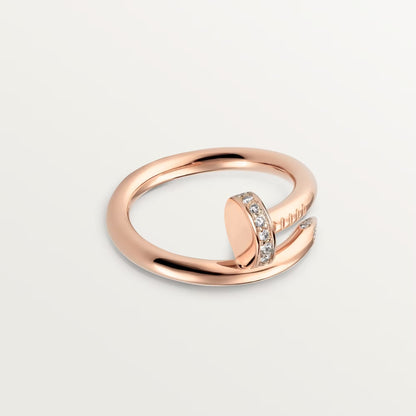 [Amore Jewelry]JUSTE RING 2.6MM HALF DIAMOND