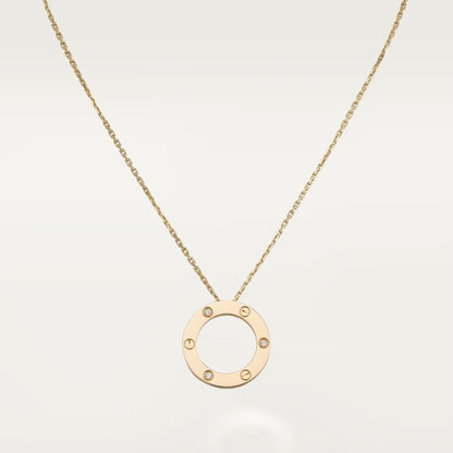 [Amore Jewelry]LOVE NECKLACE 16MM 3 DIAMONDS