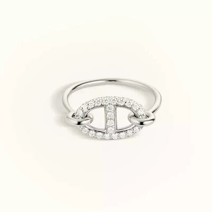 [Amore Jewelry]RONDE SMALL SILVER DIAMOND RING