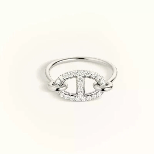 [Amore Jewelry]RONDE SMALL SILVER DIAMOND RING