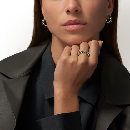 [Amore Jewelry]CLASH 7.9MM AGATE CHALCEDONY RING
