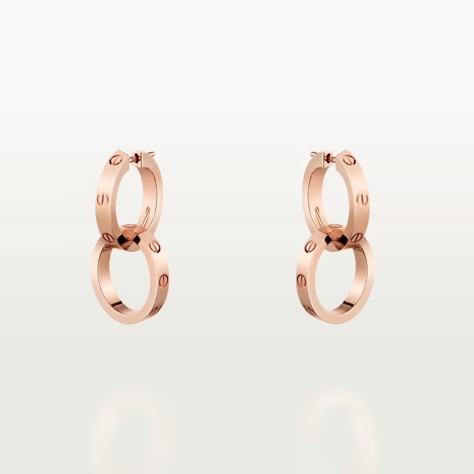 [Amore Jewelry]LOVE 3.3MM DANGLE EARRINGS