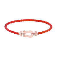 [Amore Jewelry]FORCE 10 HALF DIAMOND PINK GOLD RED CORDERI LARGE AND MEDIUM MODEL