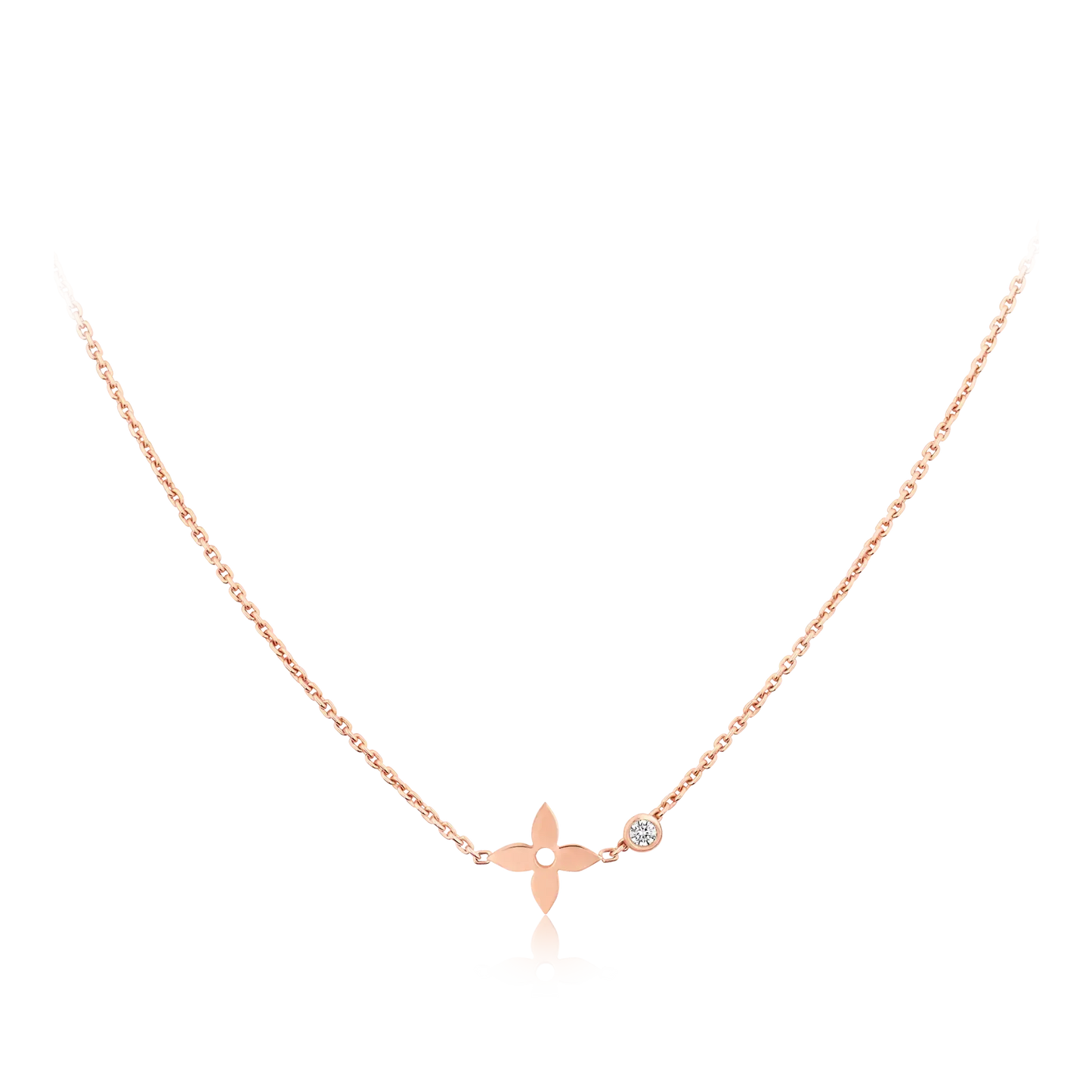 [Amore Jewelry]BLOSSOM PENDANT PINK GOLD AND DIAMOND