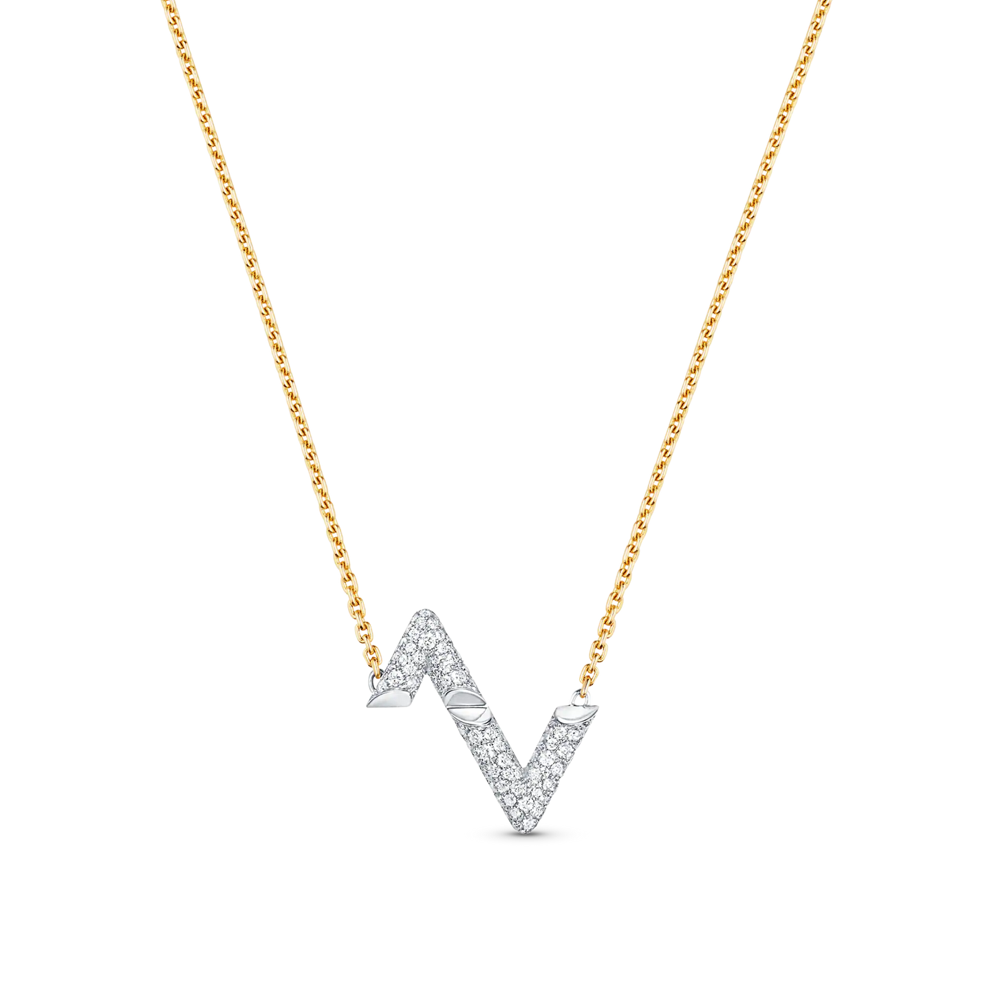 [Amore Jewelry]VOLT SILVER DIAMOND PEDANT NECKLACE