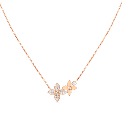 [Amore Jewelry]STAR BLOSSOM NECKLACE PINK GOLD DIAMONDS