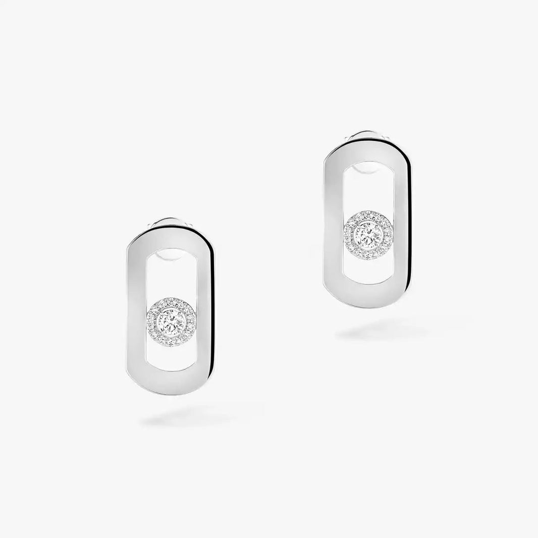 [Amore Jewelry]So Move Diamond Earrings in Yellow Gold