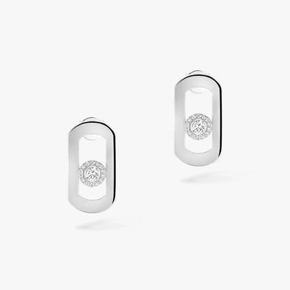 [Amore Jewelry]So Move Diamond Earrings in Yellow Gold