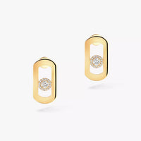 [Amore Jewelry]So Move Diamond Earrings in Yellow Gold