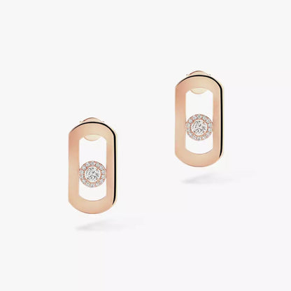 [Amore Jewelry]So Move Diamond Earrings in Yellow Gold