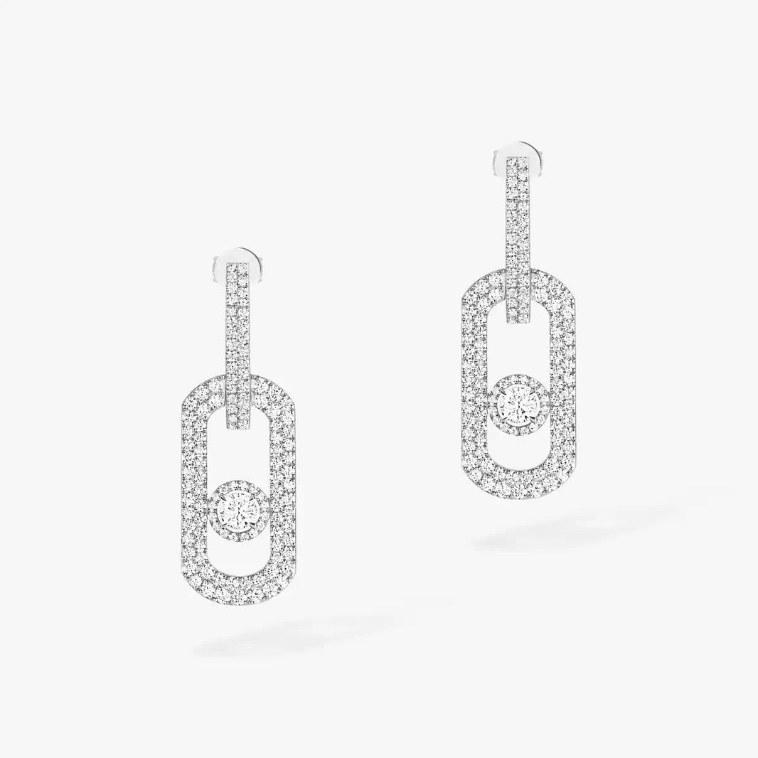 [Amore Jewelry]So Move XL Pave_-Set Diamond Pendant Earrings