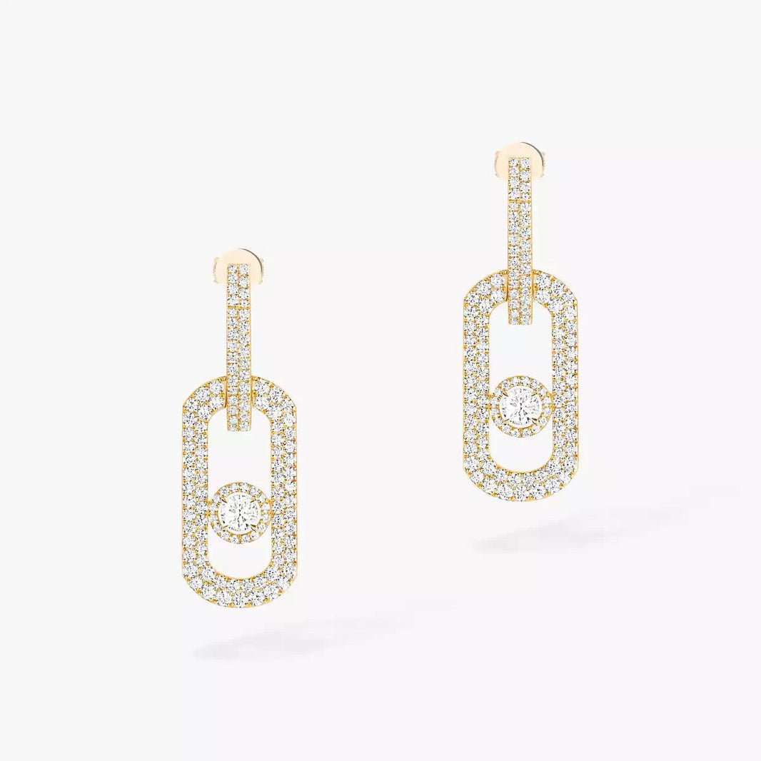 [Amore Jewelry]So Move XL Pave_-Set Diamond Pendant Earrings