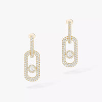 [Amore Jewelry]So Move XL Pave_-Set Diamond Pendant Earrings