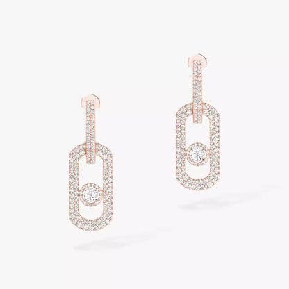 [Amore Jewelry]So Move XL Pave_-Set Diamond Pendant Earrings