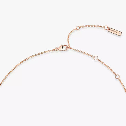 [Amore Jewelry]Lucky Eye Diamond Necklace in Rose Gold and Turquoise