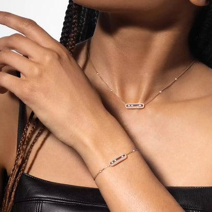 [Amore Jewelry]Pavé Baby Move Diamond Bracelet