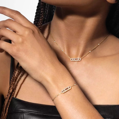[Amore Jewelry]Pavé Baby Move Diamond Bracelet