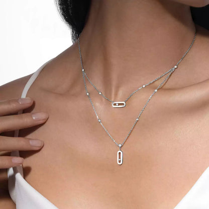[Amore Jewelry] Move Uno Diamond Necklace