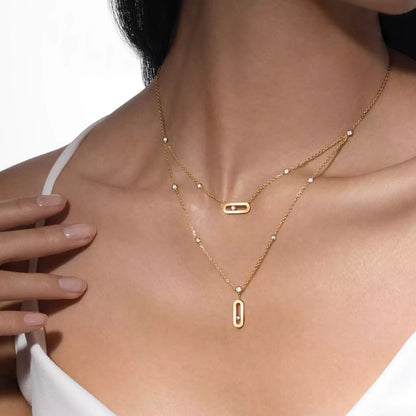 [Amore Jewelry] Move Uno Diamond Necklace