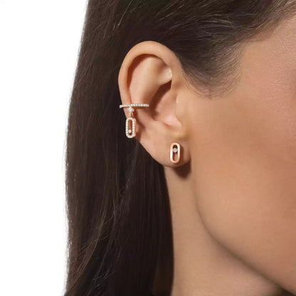 [Amore Jewelry]Move Uno Diamond Stud Earrings