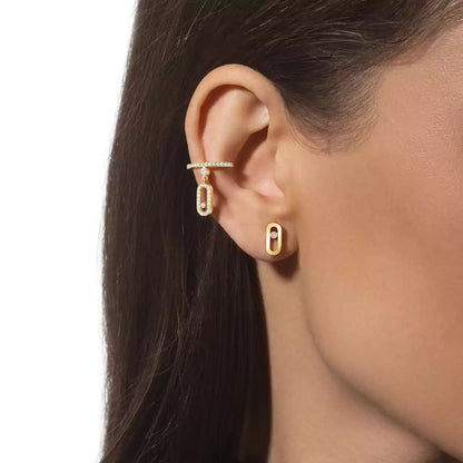 [Amore Jewelry]Move Uno Diamond Stud Earrings