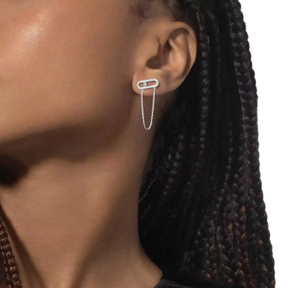[Amore Jewelry Jewelry]Move Uno Diamva3ond Earrings
