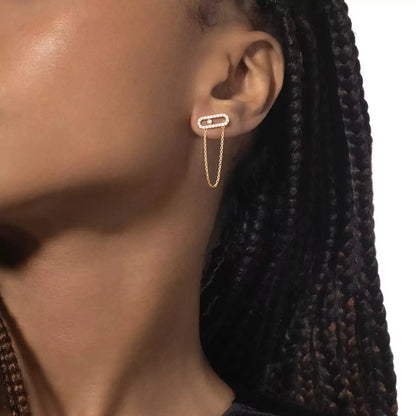 [Amore Jewelry Jewelry]Move Uno Diamva3ond Earrings