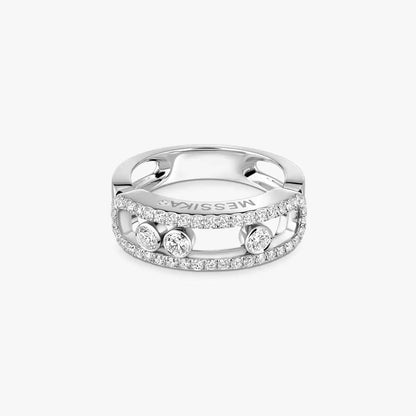 [Amore Jewelry] Move Gold Diamond Pave_ Ring