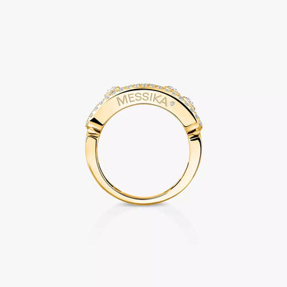 [Amore Jewelry] Move Gold Diamond Pave_ Ring