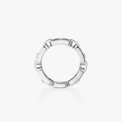 [Amore Jewelry]Move Link Pave_-Set Diamond Ring in Gold