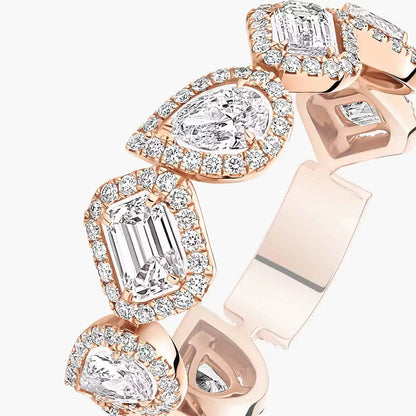 [Amore Jewelry] Diamond Wedding Ring My Twin