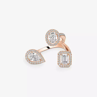 [Amore Jewelry]  Diamond Ring 0,25ct My Twin Trilogy